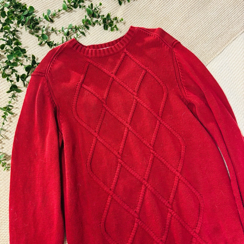 Covington Red Crew Neck Sweater